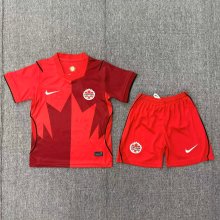 Canada  Home Kids Fans 1:1 Quality Soccer Jersey  26-27 (2026)