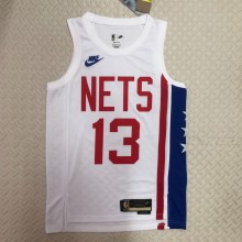 Brooklyn Nets Retro  White  #13 HARDEN 1:1 Quality NBA  Season Jerseys 2023
