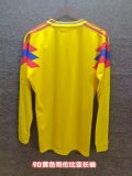 Retro Colombia Home Long Sleeve 1:1 Quality Soccer Jersey  1990