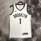 Brooklyn Nets  V-neck White #1 BRIDGES 1:1 Quality NBA  Season Jerseys