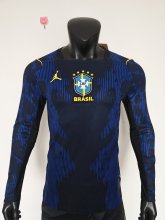 Brazil Away Long Sleeve  player 1:1 Quality Soccer Jersey  26-27 (2026)