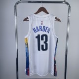 Brooklyn Nets City Edition White  #13 HARDEN 1:1 Quality NBA  Season Jerseys 2023