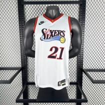 Philadelphia 76ers Retro White #21  EMBIID 1:1 Quality NBA  Season Jerseys 2026