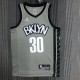 Brooklyn Nets Grey #30  CURRY 1:1 Quality NBA  Season Jerseys 75 Year