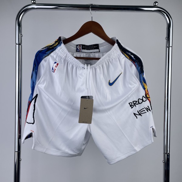 Brooklyn Nets City Edition White  1:1 Quality NBA Pants 2023