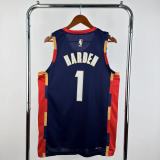 Cleveland Cavaliers  Retro Blue  #1 HARDEN  1:1 Quality NBA  Season Jerseys 2026