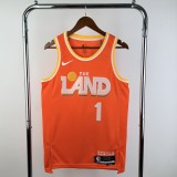 Cleveland Cavaliers Orange City Edition #1 HARDEN  1:1 Quality NBA  Season Jerseys 2026