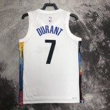 Brooklyn Nets City Edition White  #7 DURANT 1:1 Quality NBA  Season Jerseys 2023