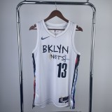 Brooklyn Nets City Edition White  #13 HARDEN 1:1 Quality NBA  Season Jerseys 2023