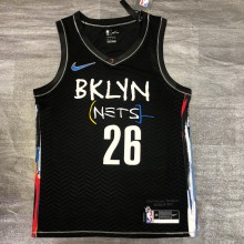 Brooklyn Nets City Edition graffiti Black #26 DINWDDIE 1:1 Quality NBA  Season Jerseys 2021