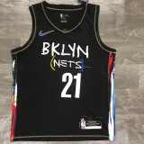 Brooklyn Nets City Edition graffiti Black #21 ALDRIDGE 1:1 Quality NBA  Season Jerseys 2021