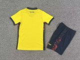 Ecuador Home  Fans Kids  1:1 Quality Soccer Jersey  26-27 (2026)