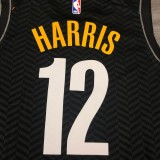 Brooklyn Nets City Edition graffiti Black #12 HARRIS 1:1 Quality NBA  Season Jerseys 2021