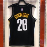 Brooklyn Nets City Edition graffiti Black #26 DINWDDIE 1:1 Quality NBA  Season Jerseys 2021