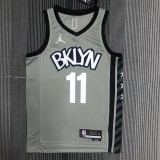 Brooklyn Nets Grey #11 IRVING 1:1 Quality NBA  Season Jerseys 75 Year
