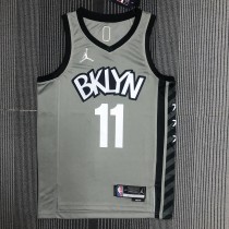 Brooklyn Nets Grey #11 IRVING 1:1 Quality NBA  Season Jerseys 75 Year