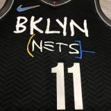 Brooklyn Nets City Edition graffiti Black #11 IRVING 1:1 Quality NBA  Season Jerseys 2021