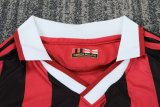Retro AC Milan Home Long Sleeve Kids  1:1 Quality Soccer Jersey 2009-2010