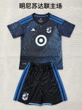 Minnesota United FC  Home Fans Kits  1:1 Quality Soccer Jersey  26-27  (kids and man 16-2XL )