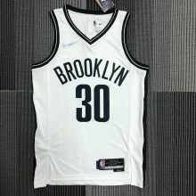 Brooklyn Nets White #30  CURRY 1:1 Quality NBA  Season Jerseys 75 Year