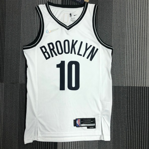 Brooklyn Nets White #10  SIMMONS 1:1 Quality NBA  Season Jerseys 75 Year