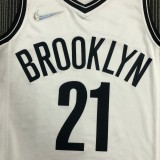 Brooklyn Nets White #21 ALDRIDGE 1:1 Quality NBA  Season Jerseys 75 Year
