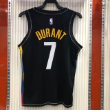 Brooklyn Nets City Edition graffiti Black #7 DURANT 1:1 Quality NBA  Season Jerseys 2021