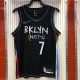 Brooklyn Nets City Edition graffiti Black #7 DURANT 1:1 Quality NBA  Season Jerseys 2021