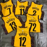 Brooklyn Nets Commemorate Edition Yellow #2 GIFFIN 1:1 Quality NBA  Season Jerseys 2020