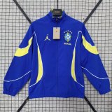 Brazil Windbreaker Blue 1:1 Quality Soccer Jersey  26-27 （2026）