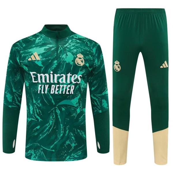 Real Madrid Training Tracksuit Green (Kids And Man 16-2XL)  1:1  25-26