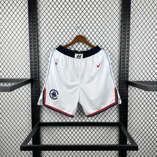 Los Angeles Clippers  White 1:1 Quality NBA Pants 2025