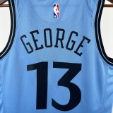 Los Angeles Clippers City Edition #13 GEORGE  Blue NBA Jerseys  2025