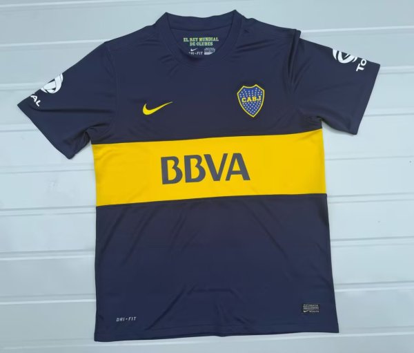 Retro Boca Juniors Home Fans 1:1 Quality Soccer Jersey  2013-2014