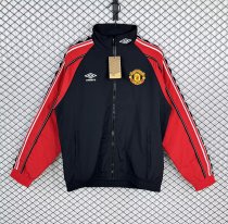 Retro Manchester United Windbreaker  Black 1:1 1998-1999