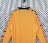 Retro Wolves Home Long Sleeve Fans  1:1 Quality Soccer Jersey  1998-1999