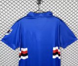 Retro Sampdoria Home Fans 1:1 Quality Soccer Jersey 1991-1992