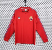Retro Osasuna Home Long Sleeve  1:1 Quality Soccer Jersey 1983