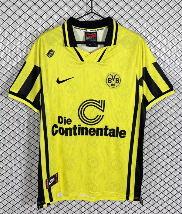 Retro Dortmund Home Fans   1:1 Quality Soccer Jersey   1996-1997