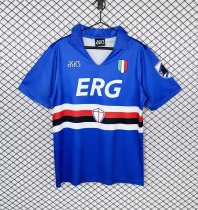 Retro Sampdoria Home Fans 1:1 Quality Soccer Jersey 1991-1992