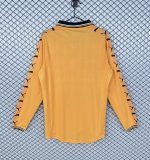 Retro Wolves Home Long Sleeve Fans  1:1 Quality Soccer Jersey  1998-1999