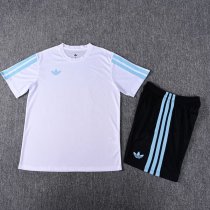 Adidas Clover Training White With Pants Sets Fans 1:1 Quality Soccer Jersey  26-27（2026）