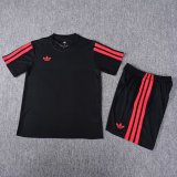 Adidas Clover Training Black With Pants Sets Fans 1:1 Quality Soccer Jersey  26-27（2026）