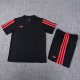 Adidas Clover Training Black With Pants Sets Fans 1:1 Quality Soccer Jersey  26-27（2026）