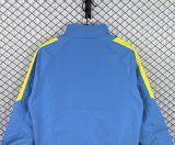 Retro Barcelona Windbreaker  Blue 1:1 Quality Soccer Jersey  2015-2016