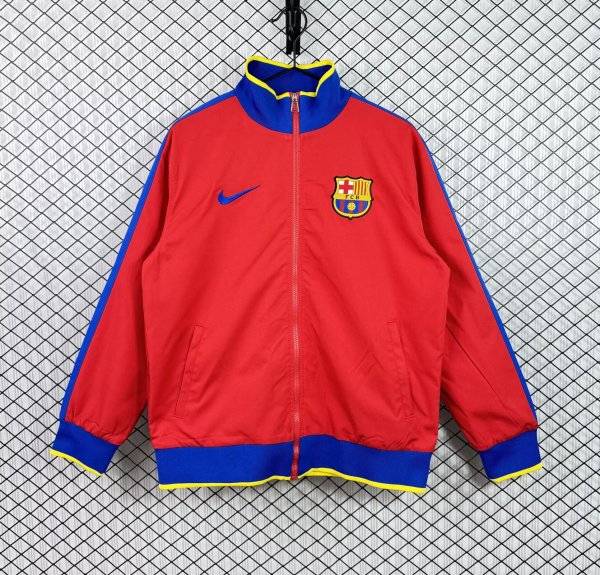 Retro Barcelona Windbreaker  red 1:1 Quality Soccer Jersey 2010-2011