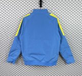 Retro Barcelona Windbreaker  Blue 1:1 Quality Soccer Jersey  2015-2016