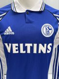 Retro Schalke 04 Long Sleeve  1:1 Quality Soccer Jersey  1998-2000