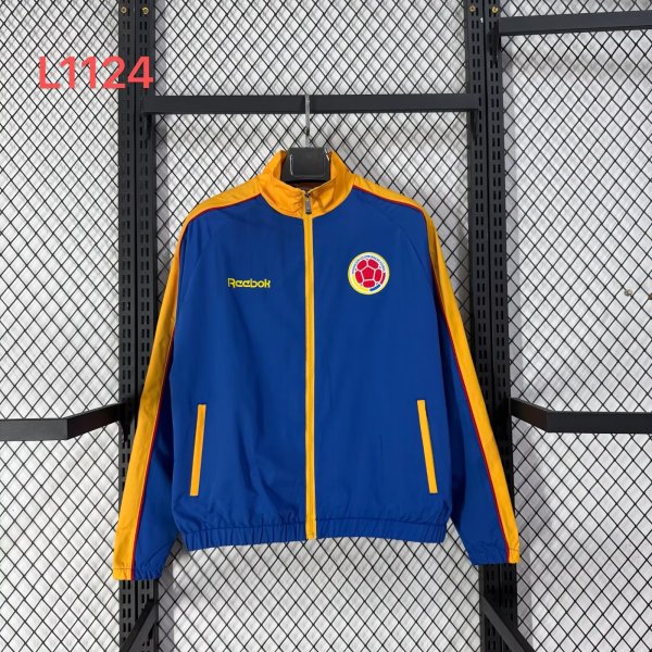 Colombia Windbreaker  Blue 1:1 Quality Soccer Jersey  26-27 (2026)
