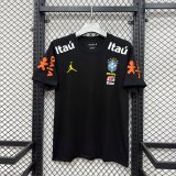 Brazil T-shirt  Fans Black 1:1 Quality Soccer Jersey  26-27 (2026)